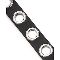 Black Large Eyelet Belt