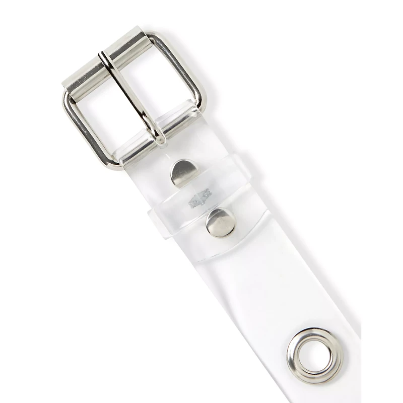 Clear Large Eyelet Belt