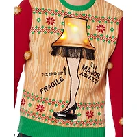 Light-Up Leg Lamp Christmas Sweater - A Story