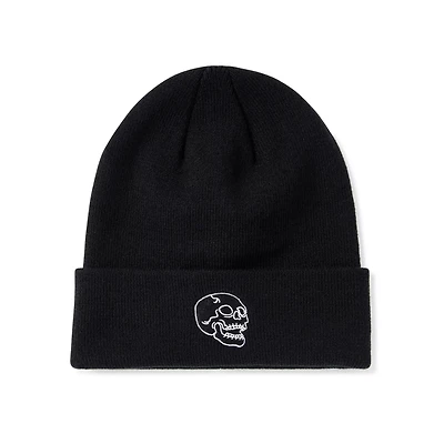 Skull Icon Cuff Beanie Hat