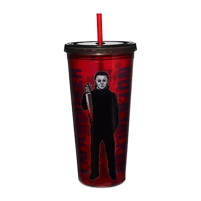 Michael Myers Stalker Cup with Straw 20 oz. - Halloween