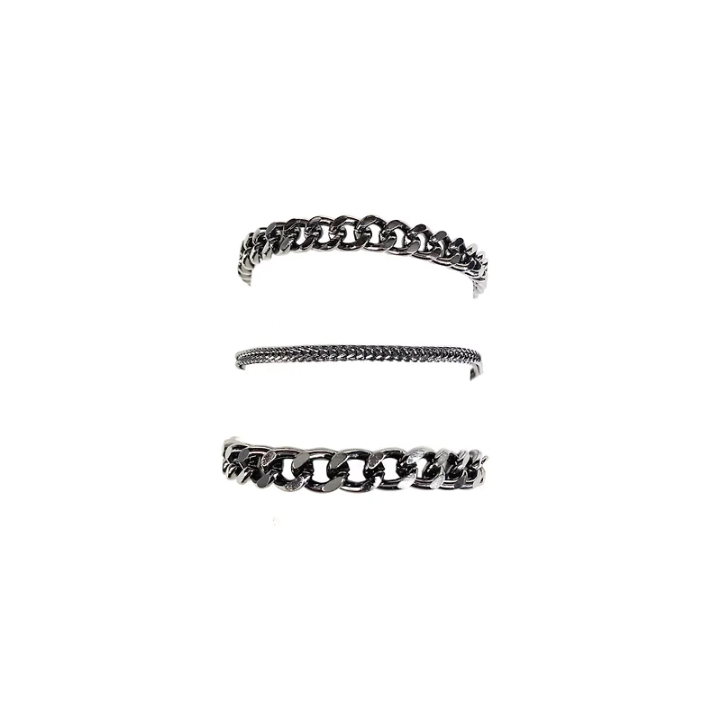 Multi-Pack Curb Chain Bracelets - 3 Pack