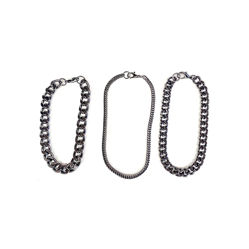 Multi-Pack Curb Chain Bracelets - 3 Pack