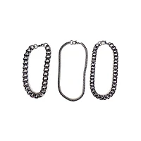 Multi-Pack Curb Chain Bracelets - 3 Pack