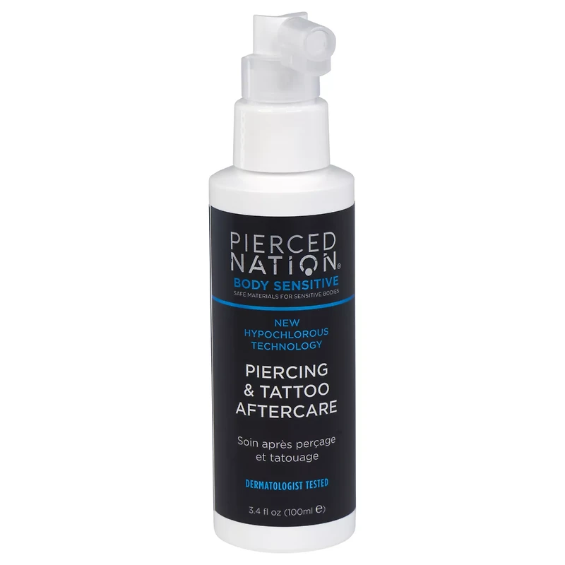 Pierced Nation Piercing and Tattoo Aftercare Spray - 3.4 oz.