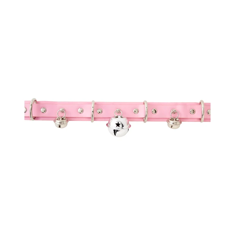 Pink Bell Choker Necklace