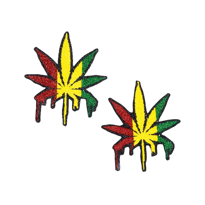 Rasta Leaf Drip Nipple Pasties