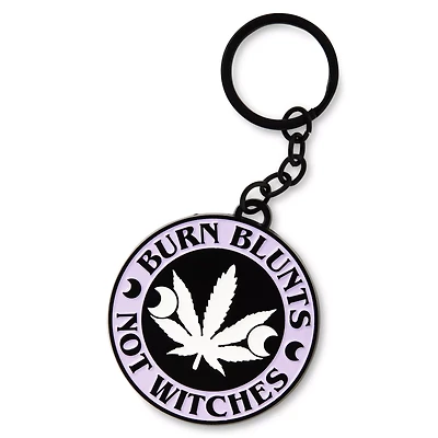 Burn Blunts Not Witches Keychain