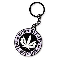 Burn Blunts Not Witches Keychain
