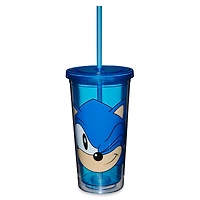 Winking Sonic Cup with Straw 20 oz. - Sonic the Hedgehog
