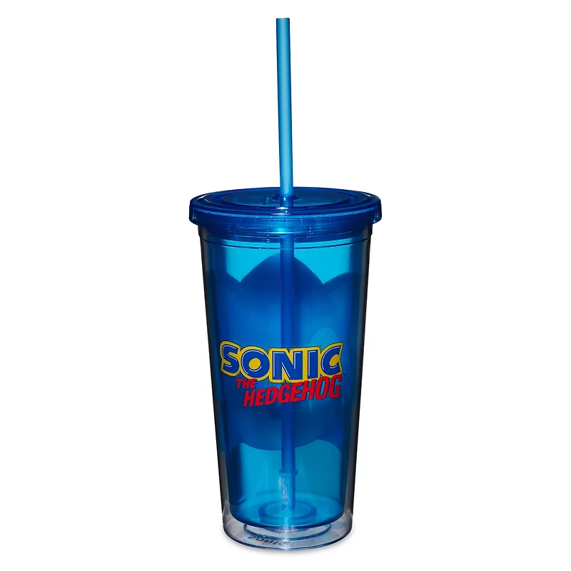 Winking Sonic Cup with Straw 20 oz. - Sonic the Hedgehog