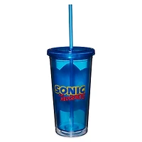 Winking Sonic Cup with Straw 20 oz. - Sonic the Hedgehog
