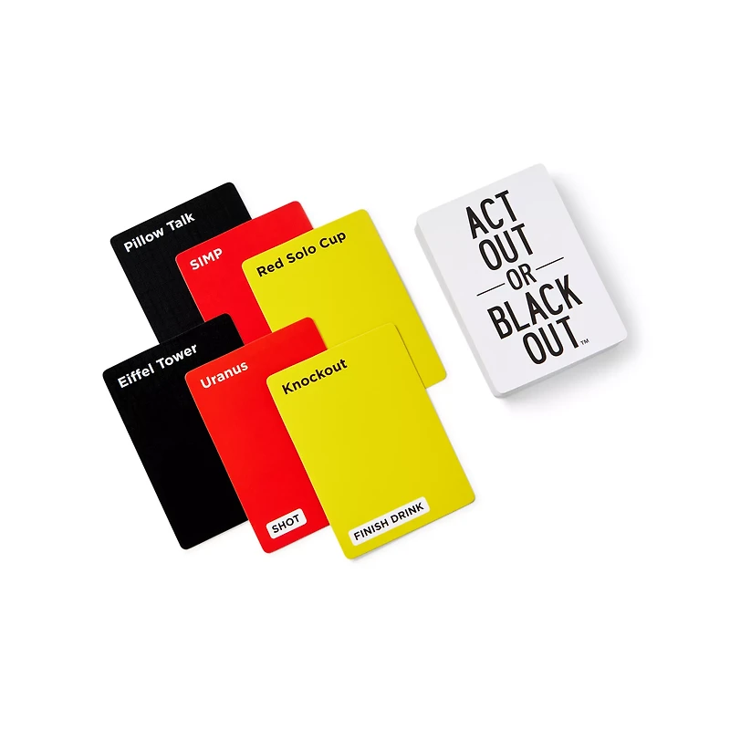 Act Out or Black Out Card Game