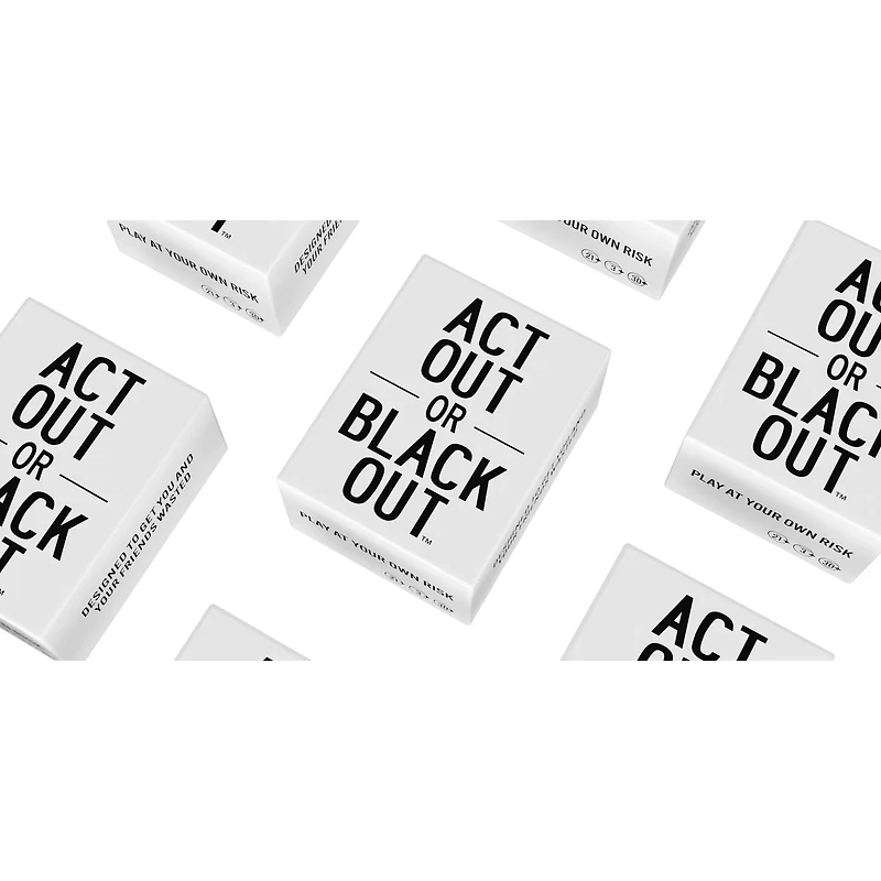 Act Out or Black Out Card Game