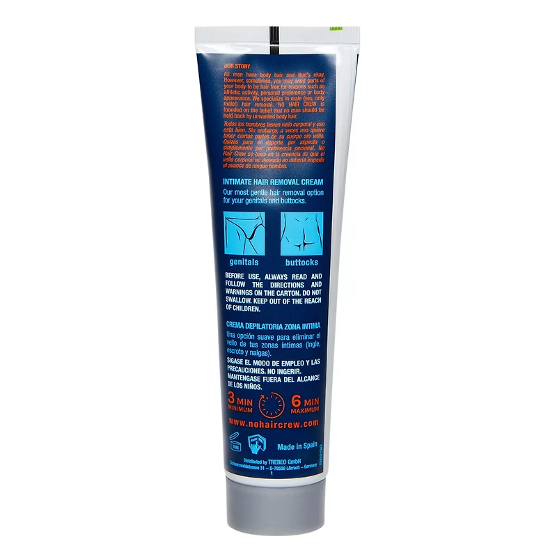 No Hair Crew Intimate Hair Removal Cream - 3.4 oz.