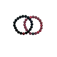 Red and Black Distance Bracelets - 2 Pack
