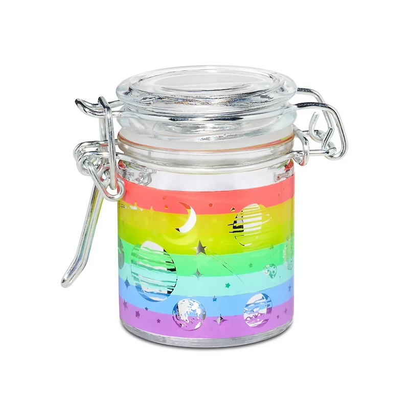 Frosted Rainbow Space Stash Jar - 1.5 oz.