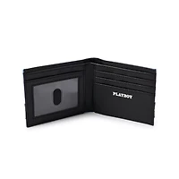 Playboy Taping Bifold Wallet Blue
