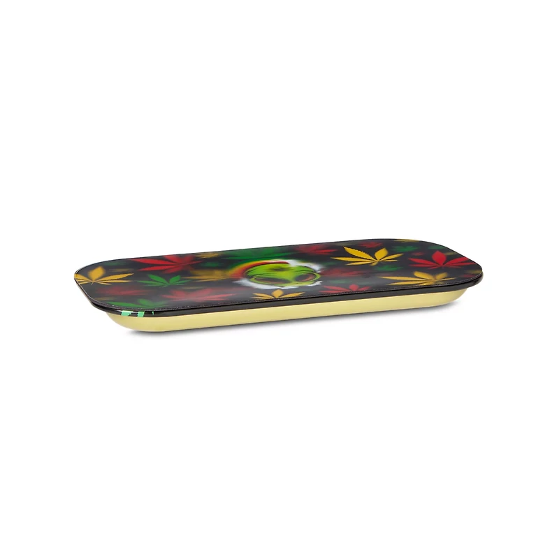 Rasta Weed Leaf Alien Tray