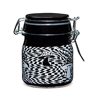 Black and White 3D Mushroom Checkered Stash Jar - 5 oz.