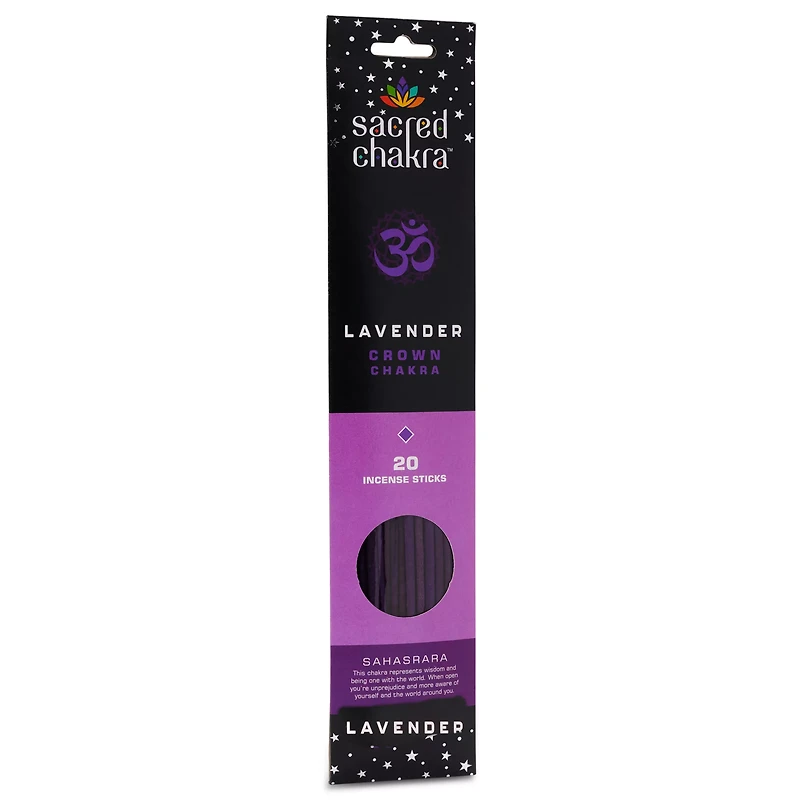 Lavender Crown Chakra Incense Sticks 20 Pack - Sacred Chakra
