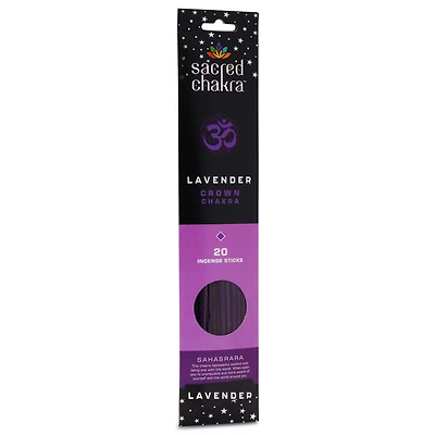 Lavender Crown Chakra Incense Sticks 20 Pack - Sacred Chakra