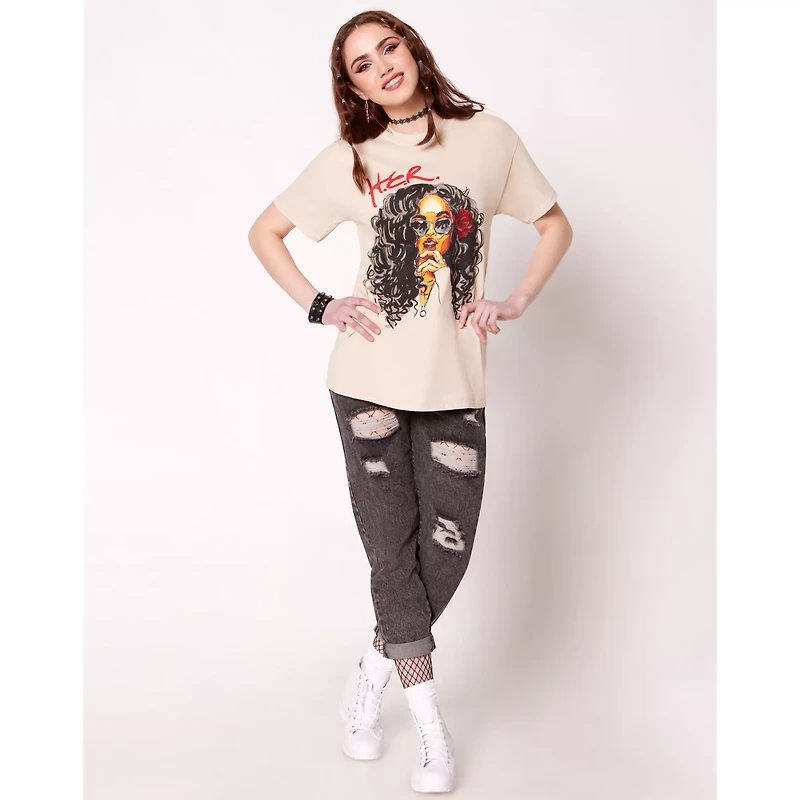Illustrated H.E.R. T Shirt