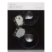 Black Furry Handcuffs - Pleasure Bound