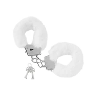 White Furry Handcuffs - Pleasure Bound