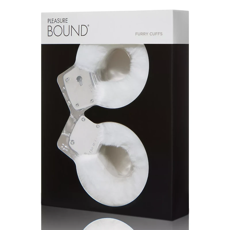 White Furry Handcuffs - Pleasure Bound