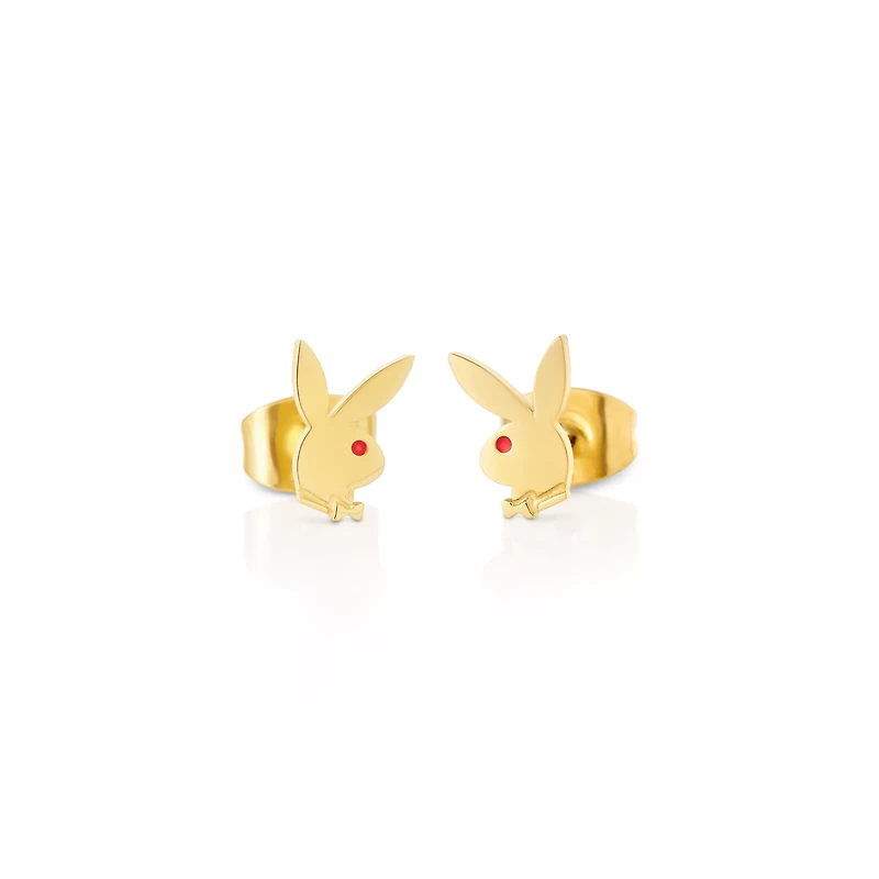 Multi-Pack Playboy Bunny and CZ Stud Earrings - 3 Pair