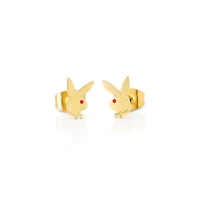 Multi-Pack Playboy Bunny and CZ Stud Earrings - 3 Pair