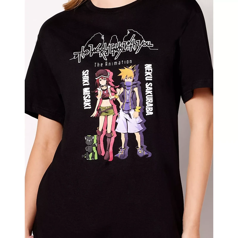 Shiki and Neku T Shirt - The World Ends with You