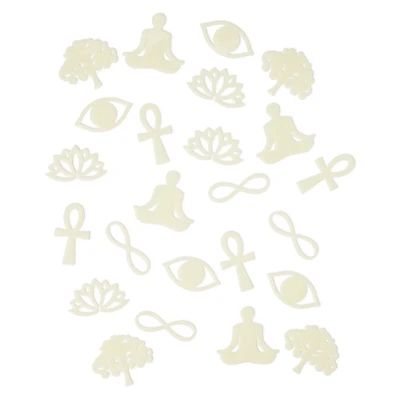 Glow in the Dark Serenity Stick-On Pieces - 24 Pack