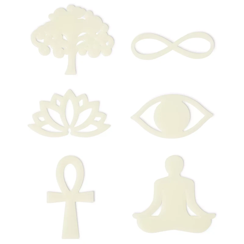 Glow in the Dark Serenity Stick-On Pieces - 24 Pack