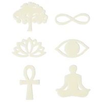 Glow in the Dark Serenity Stick-On Pieces - 24 Pack