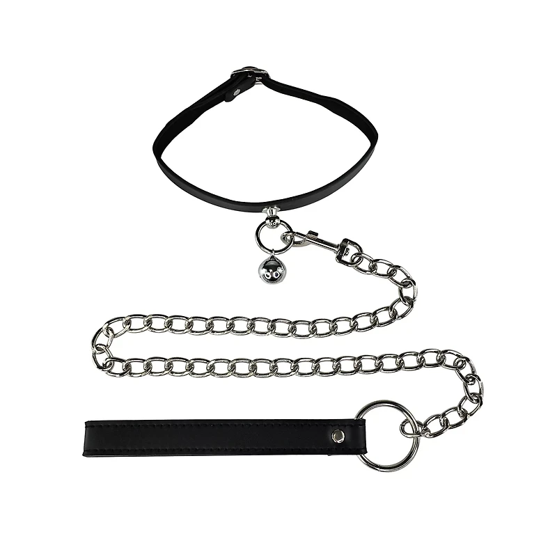 Bells Collar with Leash - Pleasure Bound