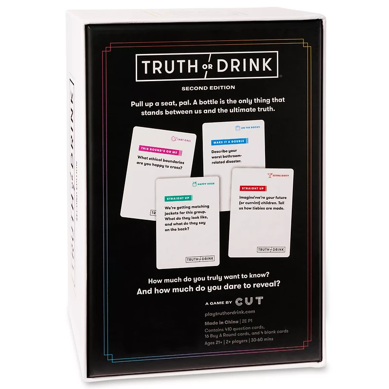 Truth or Drink Second Edition Game - Cut
