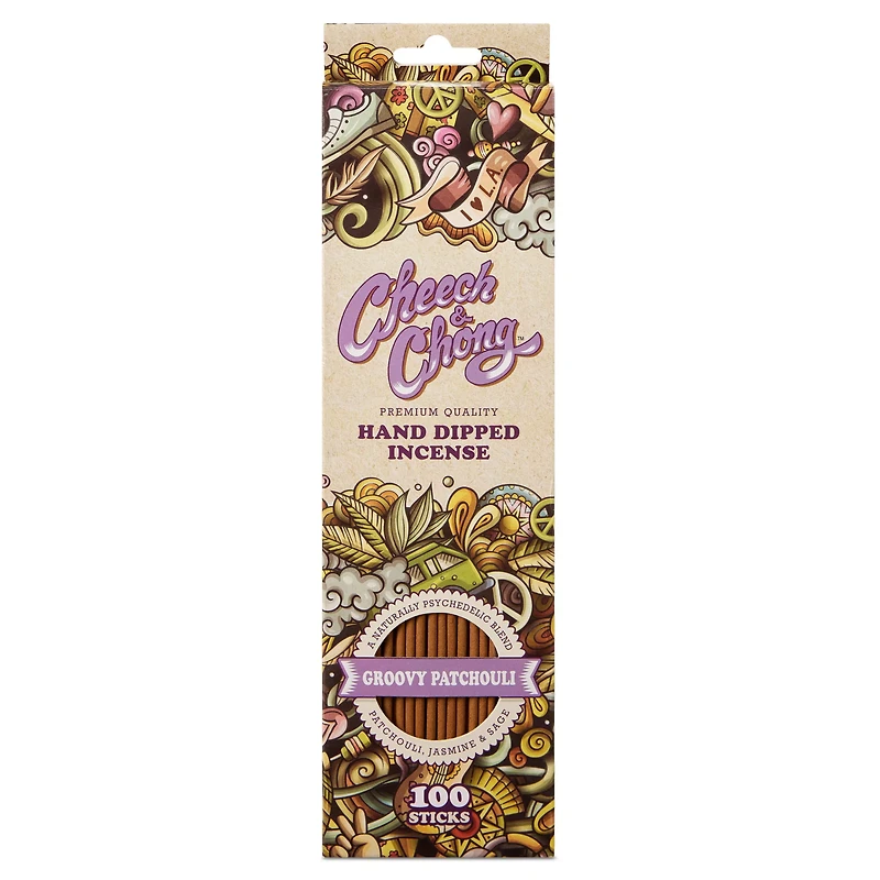 Groovy Patchouli Incense Sticks 100 Pack - Cheech and Chong