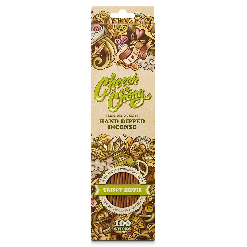 Trippy Hippie Incense Sticks 100 Pack - Cheech and Chong