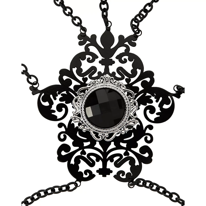 Black CZ Gothic Hand Armor