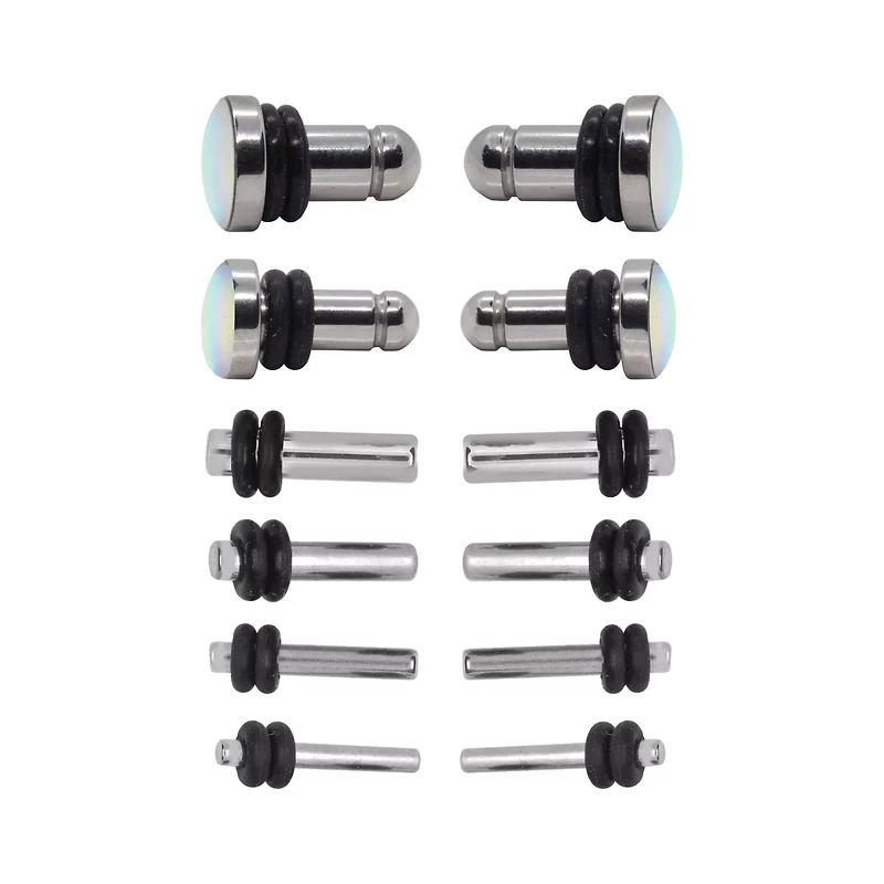 Multi-Pack Aqua Resin Plugs - 6 Pair