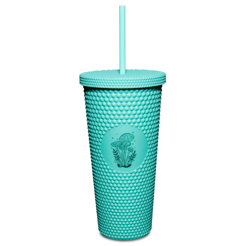 Textured Mushroom Cup with Straw - 24 oz.
