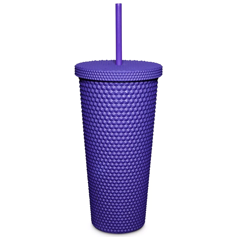 Textured Mystic Hand Cup with Straw - 24 oz.