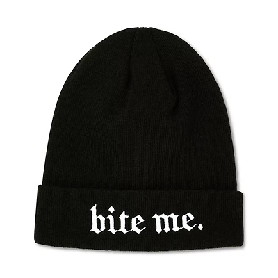 Bite Me Cuff Beanie Hat