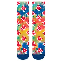 Tie Dye Mushroom Athletic Crew Socks