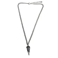 Raven Skull Pendant Chain Necklace