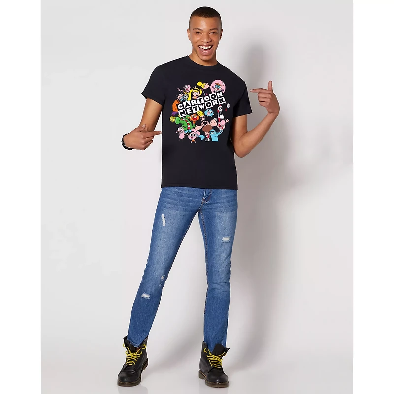 Black Group Cartoon Network T Shirt