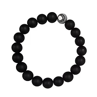 Black and Swirl Long Distance Beaded Bracelets