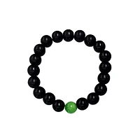Multi-Pack Black and Green Beaded Bracelets - 2 Pack